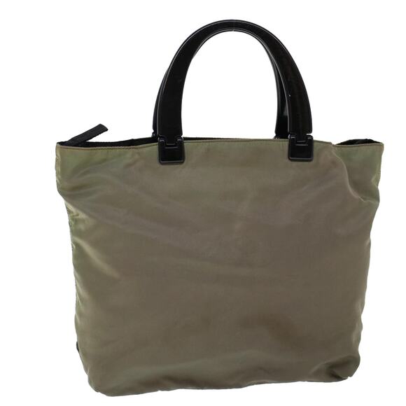 PRADA Hand Bag Nylon Khaki - Picture 1 of 9
